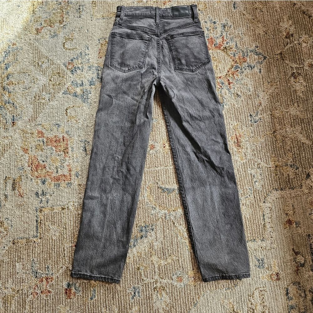 Madewell Straight Leg Jeans in Washed Gray